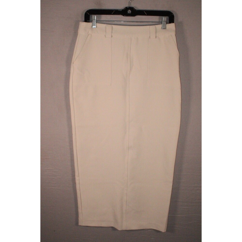 Joie Women’s Size 6 Ivory Cream Midi Pencil Skirt Stretch Back Zip Lined